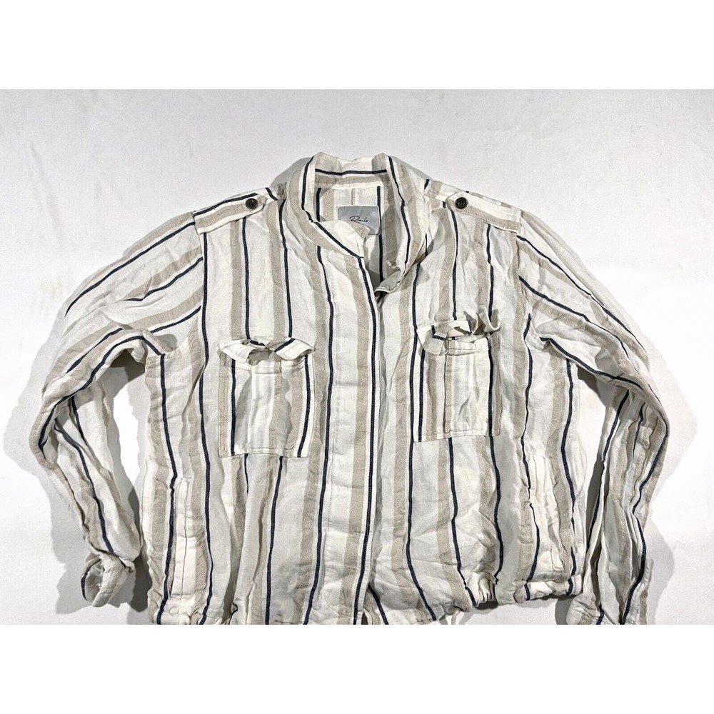 Womens Rails Rowen Linen Rayon Blend Button Pocke… - image 4